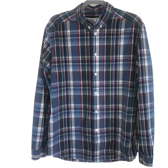 Sons of Fortune New York Plaid Button Down Shirt - Picture 1 of 7